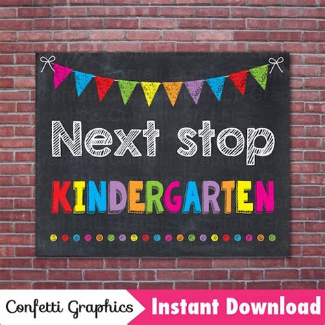 Next Stop Kindergarten Printable